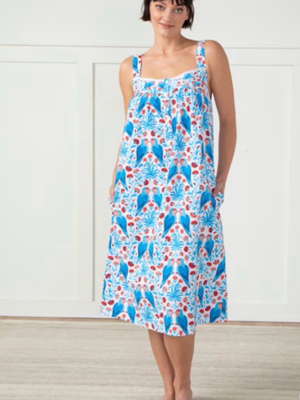 Printfresh LoveBirds Back to Bed Nightgown